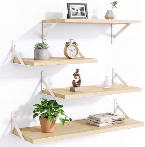 YGEOMER 4 Different Sizes Floating Shelves by YGEOMER