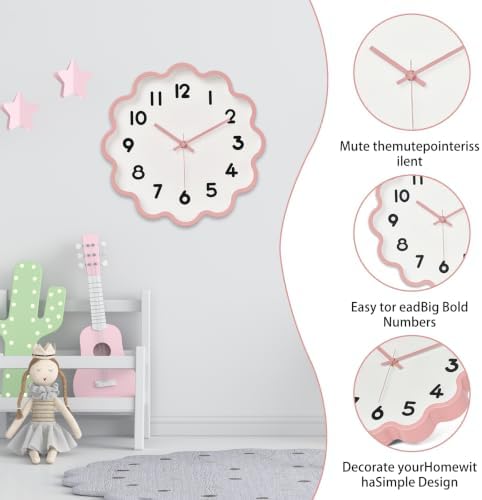 HZDHCLH Wall Clocks Battery Operated 12 Inch Cloud Shaped Wall Clock Silent Non - Image 5