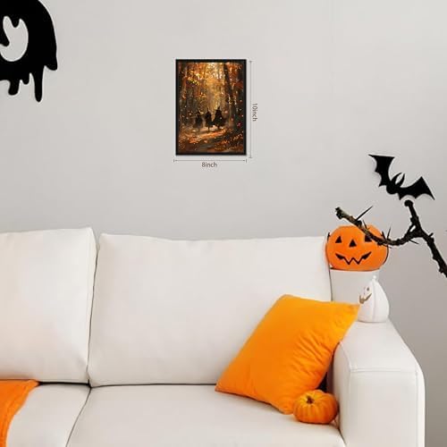 Framed Halloween Witch Wall Art - Image 3