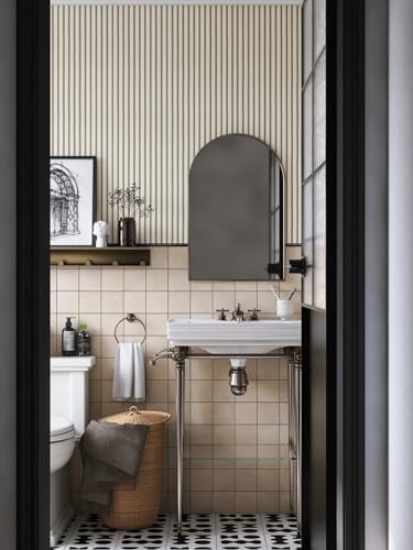 myforHD Wallpaper Peel and Stick Wood Grating Stripe Self-Adhesive Wallpaper - Image 3