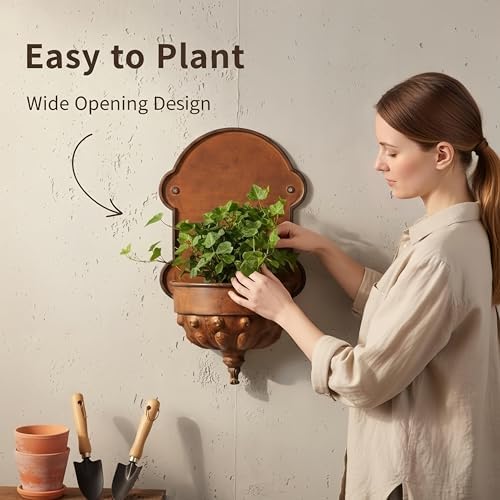 Vintage Wall Hanging Planter - Image 3