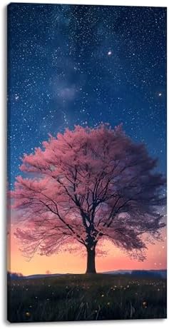 Lasdel Beautiful Fantasy Starry Sky Tree Wall Art by Lasdel