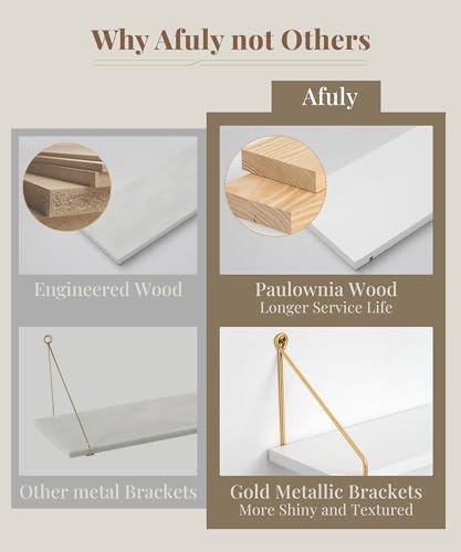 Afuly Floating Shelves for Wall, Display Wall Shelves - Image 4