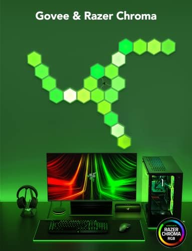 Govee Glide Hexa Light Panels, RGBIC Hexagon LED Wall Lights, Wi-Fi Smart Home - Image 3