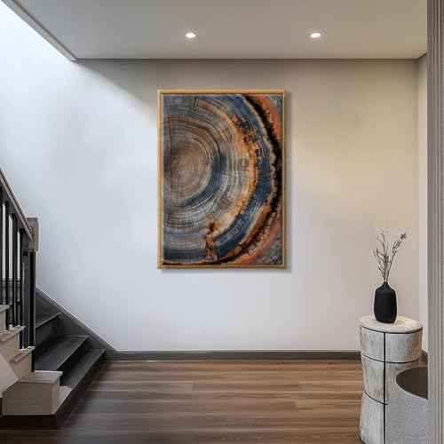 Tree Ring Wall Art Framed, Modern Nature Decor - Image 5