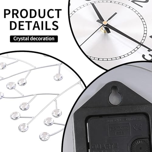 FILLOVE 19.7 Inch Large Decorative Wall Clock - Image 2