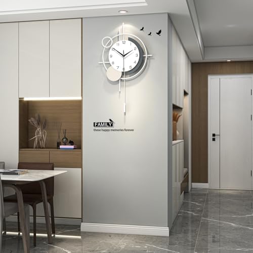 Decorative Wall Clock Silent Battery Operated Large Modern Clock - Image 2