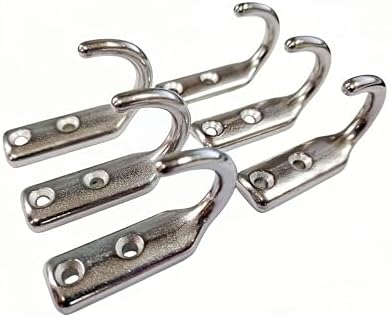 Heavy Duty Stainless Steel 316 Wall Hooks, Marine Grade Wall Hanger Key Hook by HAIWEN