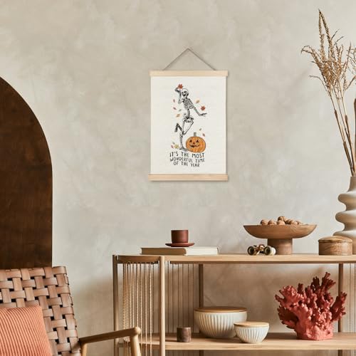 Supwhd Funny Halloween Skeleton Pumpkin Wall Art - Image 4