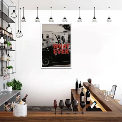 Vintage Black And White Canvas Poster Both Hand Out Of Car Window Woman Wall - Image 4