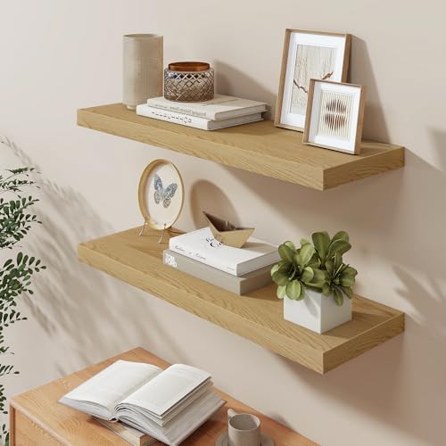 36 Inch Long Floating Shelves for Wall, 9.3 Inch Deep Floating Shelf - Image 2