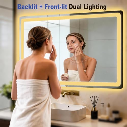 LTFUUAI 28"X36" LED Bathroom Mirror - Image 3