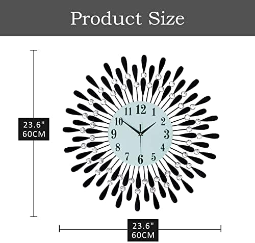 Large Wall Clock Non-Ticking Silent Modern Big Clocks Decorative Wall Clocks - Image 5