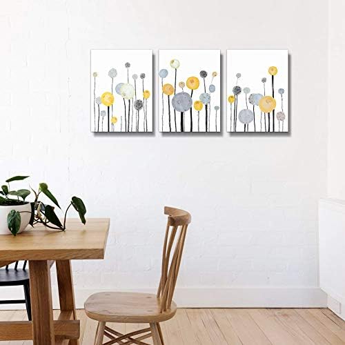 Abstract watercolor painting 3 Piece framed Canvas Wall Art - Image 5
