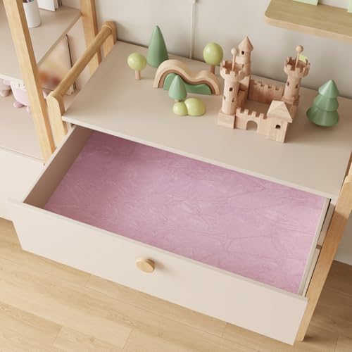 CRE8TIVE Pastel Pink Peel and Stick Wallpaper Velvet Drawer Liners 12"x80" Self - Image 2