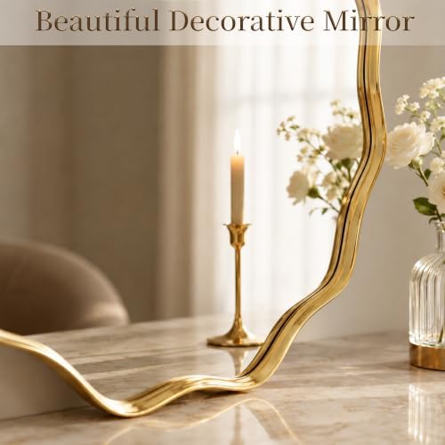 VooBang Gold Scalloped Circle Mirror - Image 4