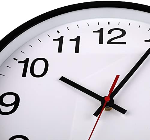 12In Wall Clock, Battery Operated, Non-Ticking Analog Clock - Image 3