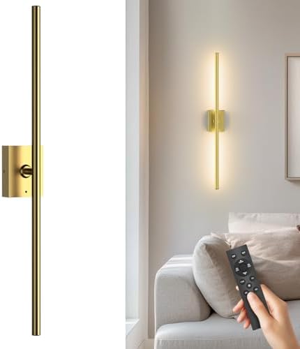 Battery Operated Wall Sconce, 10000mAh 4CCT Dimmable by YINDUZ