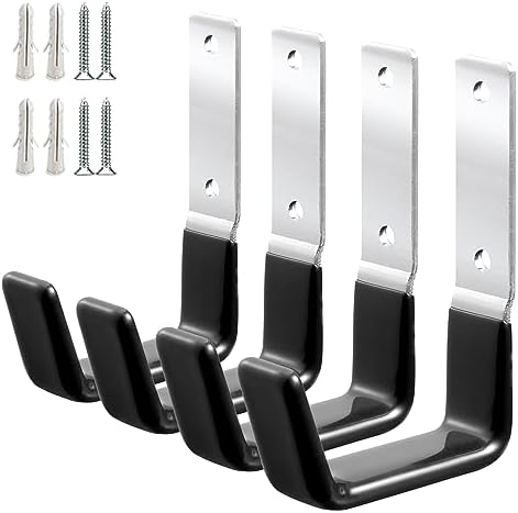 GeeWatom Heavy Duty Steel Garage Hooks, Garage Storage Utility Hooks, Anti-Slip by GeeWatom