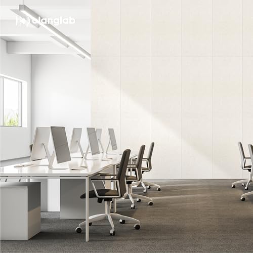 Olanglab Acoustic Wall Panels, 10 Pack, Plain Light Beige - Image 7