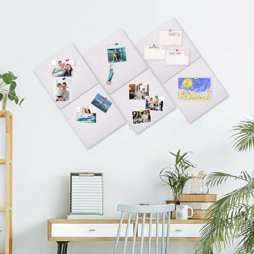 Cork Board Alternative 28" x 19", 6 Pack Felt Bulletin Boards, Pin Board - Image 7