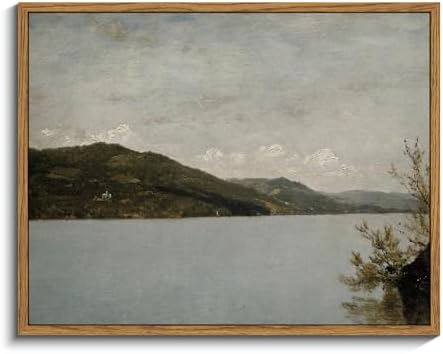 InSimSea Framed Canvas Wall Art Vintage Decor, Home Decor Classical Landscape by InSimSeaArt