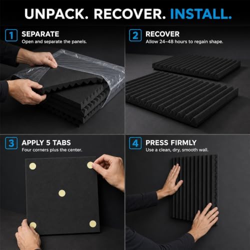 54 Pack Acoustic Foam Wall Panels - Image 6
