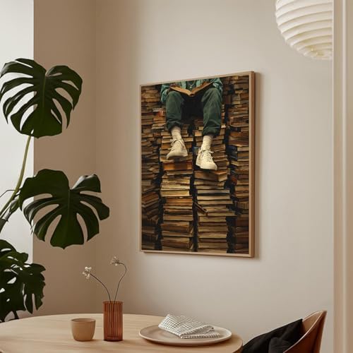 KAQNMY Black People Poster Vintage Books Artwork Print 16x24 Inch Unframed - Image 2