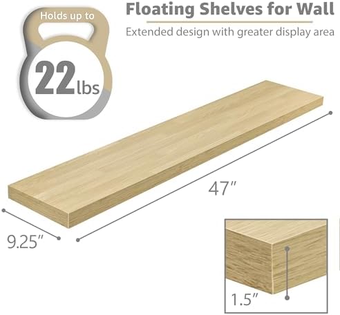 Sorbus Floating Shelves for Wall Storage - Image 3