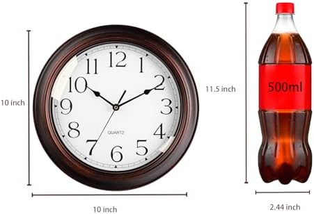 KECYET Wall Clock 10" Battery Operated Silent Vintage - Image 4