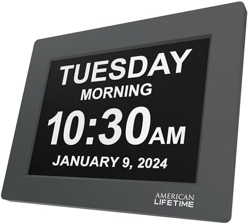 American Lifetime New 2026 Dementia Clock Large Digital Clock by AmericanLifetime