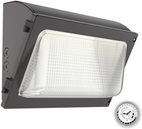 HYPERLITE LED Wall Pack with Timer: 120W Wall Pack LED Exterior Light 100-277V by HYPERLITE