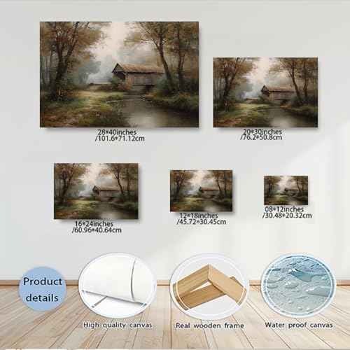 Serene Landscape Canvas Wall Art - Image 5