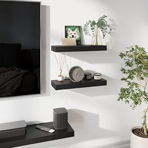 BAMEOS Floating Shelves, Hanging Wall Shelves Decoration - Image 2