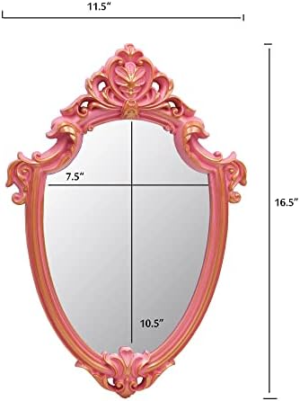 Eaoundm 16.5 x 11 inch Decorative wall Mirror Shield Shape - Image 4