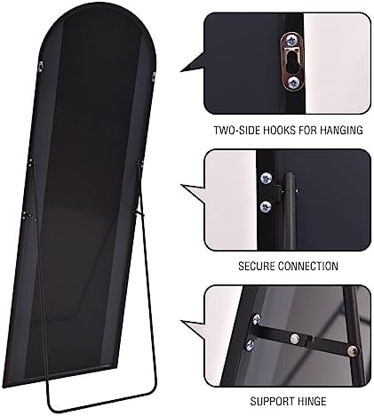 ITSRG Full Length Mirror with Stand, Arched Wall Mirror, Oversized Mirror Full - Image 5