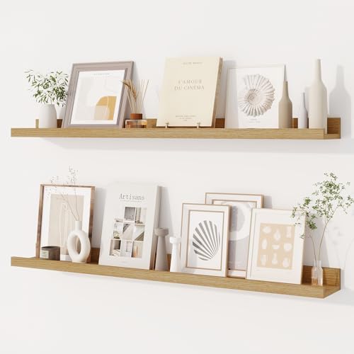 Dreamland Picture Ledge Shelf for Wall, Floating Shelves Set of 2, 36 Inch Long by Dreamland