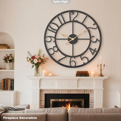 Pytha Sight 24 Inch Arabic Numerals Large Wall Clocks - Image 6