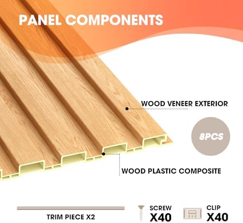 OUZUGIE WPC Acoustic Slat Wall Paneling - Image 4