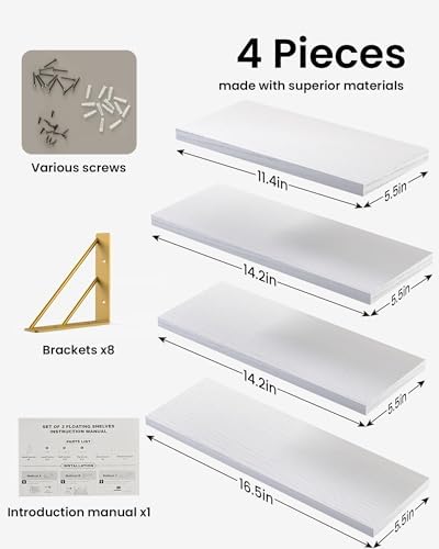 BAYKA Wall Mounted Floating Shelves - Image 4