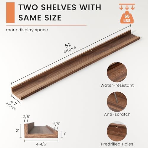 Picture Ledge Shelf, Long Floating Shelves - Image 3
