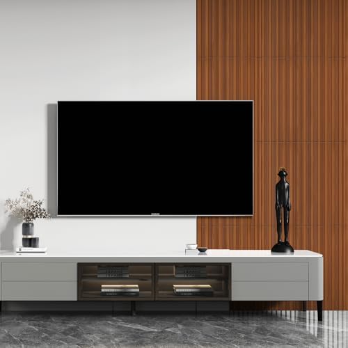 STICKGOO 3D Slat Wall Panels, PVC Fluted Wall Decor, 12 Tiles - Image 3