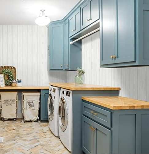 NextWall Faux Wood Panel Peel and Stick Wallpaper - Image 3
