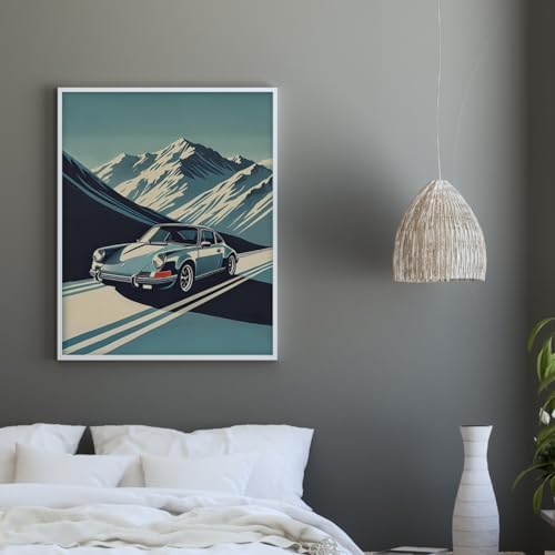 InkFlow Posters Vintage Sports Car Canvas Poster - Image 5