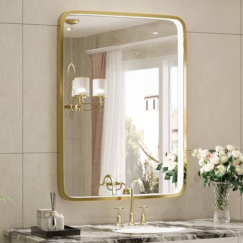 20X28 Inch LED Bathroom Mirror, 3 Color by FTOTI