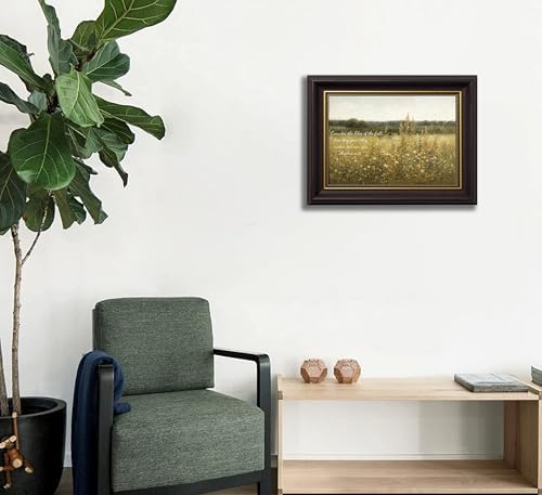 3D Textured Canvas Wall Art American-Style Frame Jesus Walking In Field - Image 6
