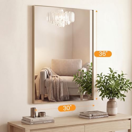 DUMOS 30"x36" Wall Mirror, Bathroom Mirrors - Image 2