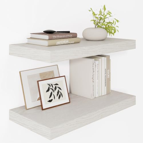 Vivelove 12" Deep Floating Shelves 24x12” Set of 2 by VIVELOVE