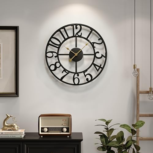 Cuspin Black Wall Clock 16 Inch Modern Clocks by Cuspin