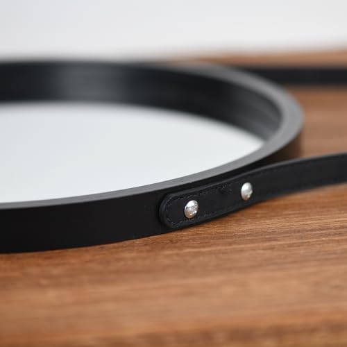Black Round Hanging Mirror - Image 5